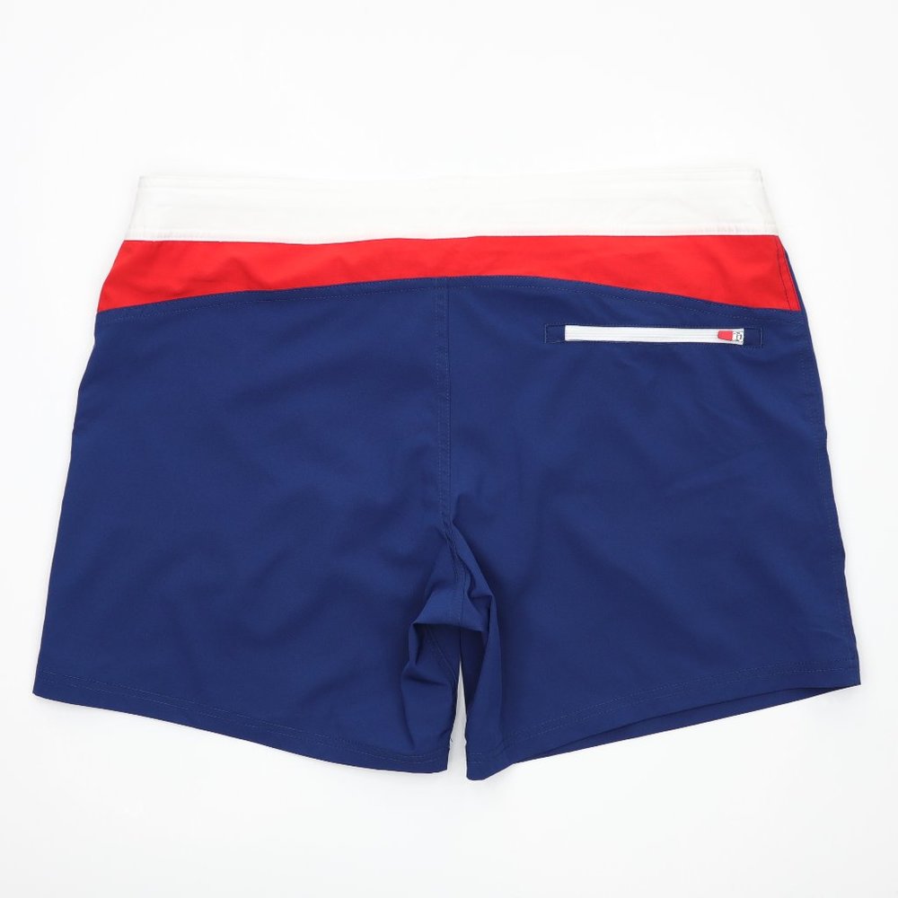 Chubbies Lined Swim Trunks Shorts 6" Made in USA Size XL Red/White/Blue - Picture 3 of 8